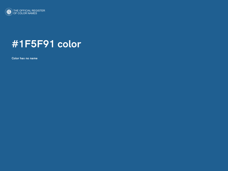 #1F5F91 color image