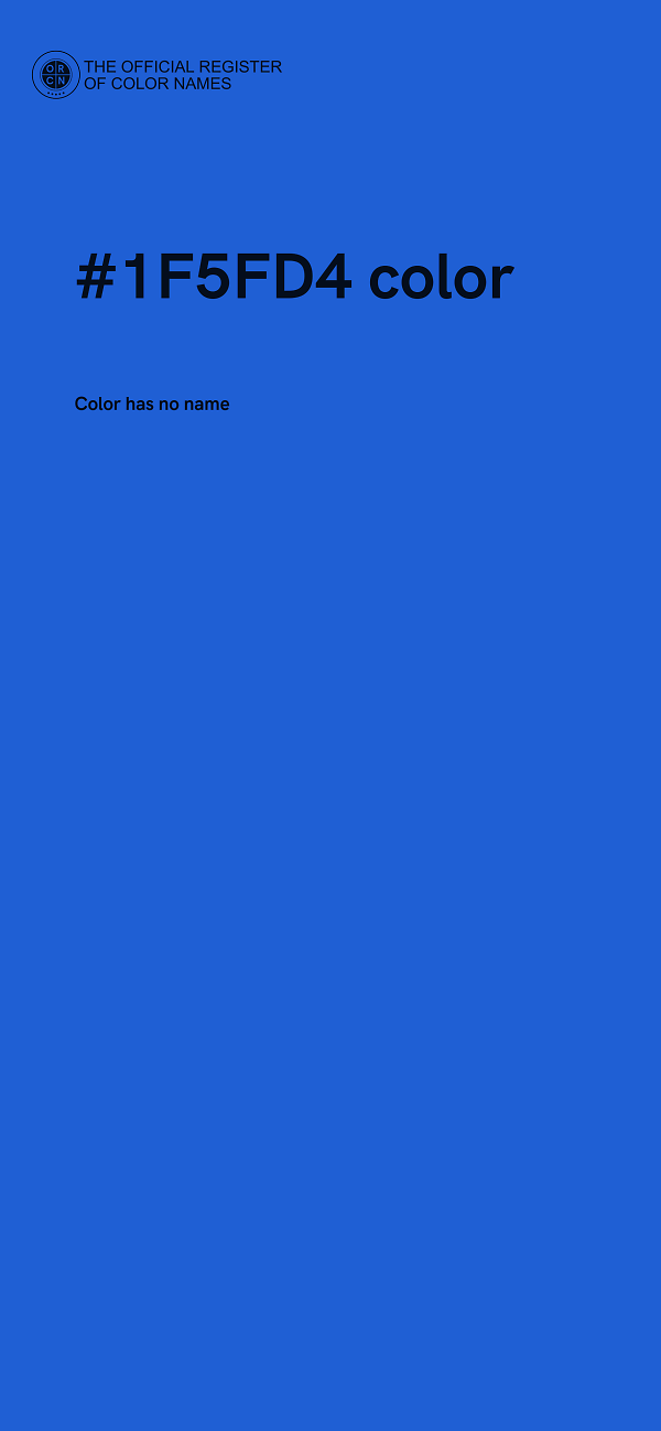 #1F5FD4 color image