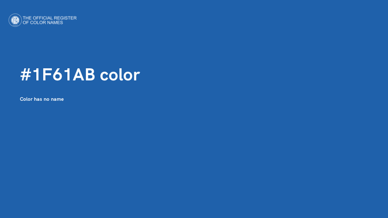 #1F61AB color image