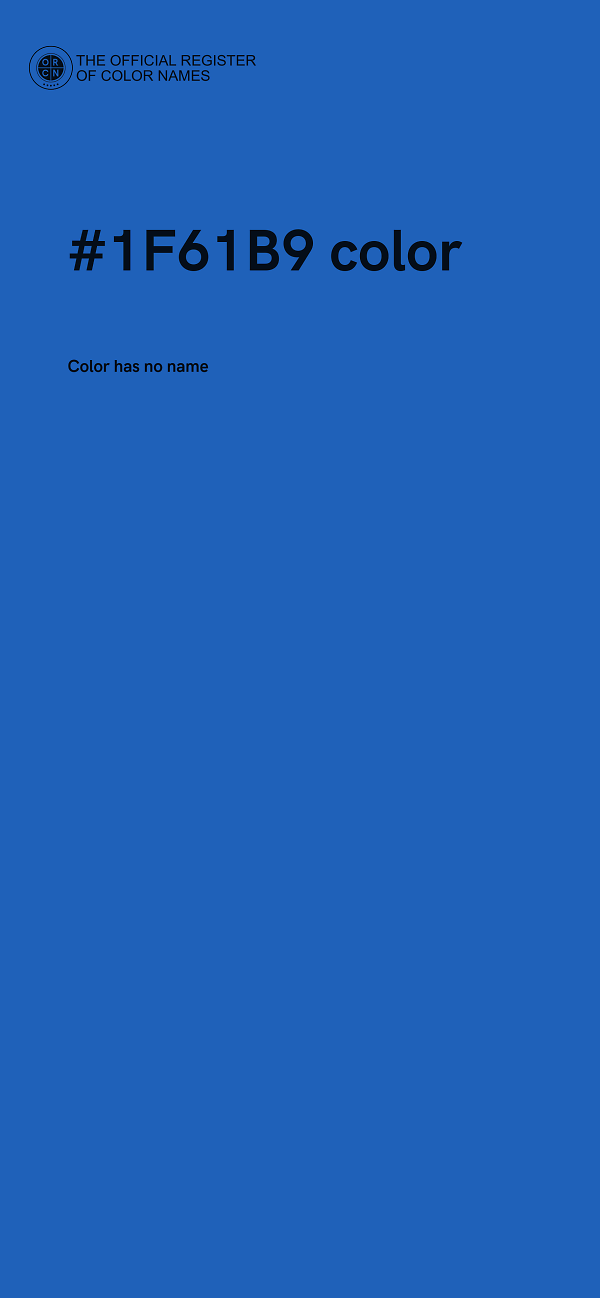 #1F61B9 color image