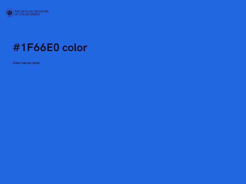 #1F66E0 color image