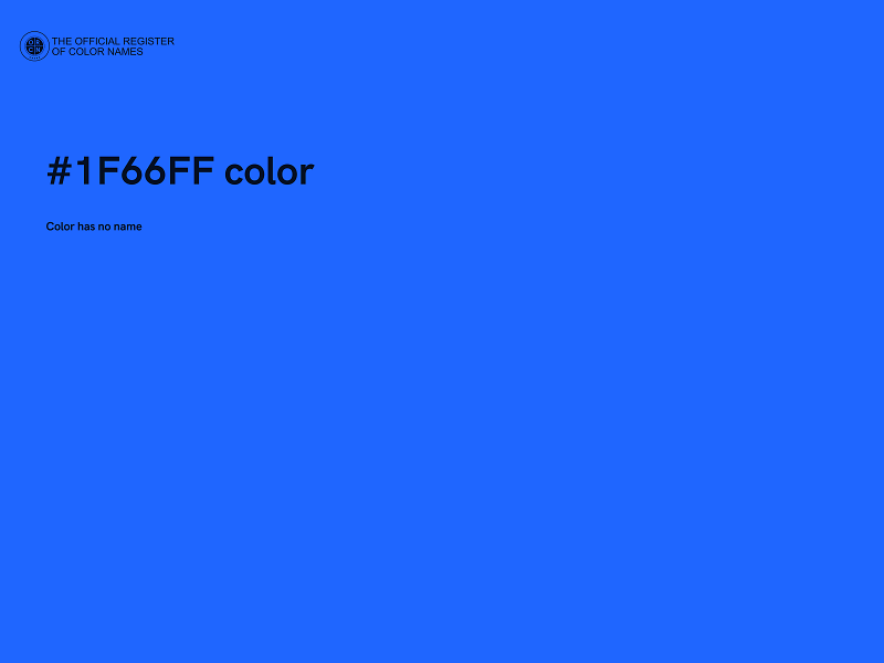 #1F66FF color image