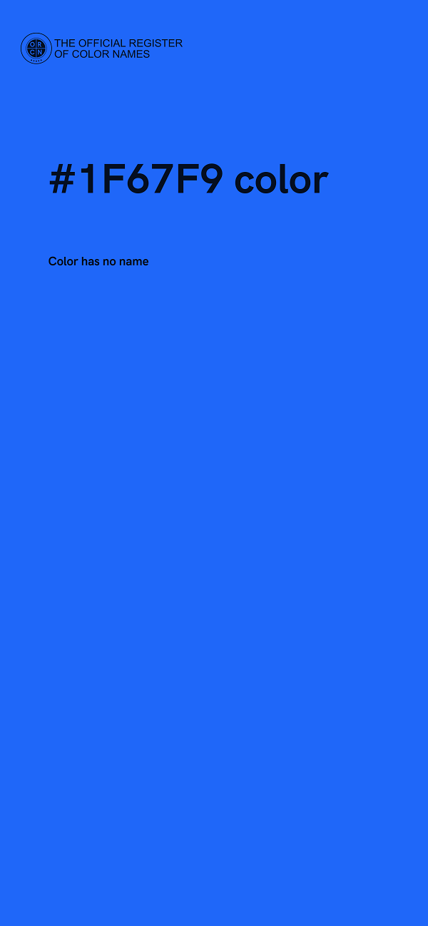 #1F67F9 color image