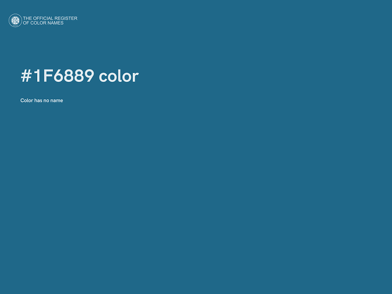 #1F6889 color image