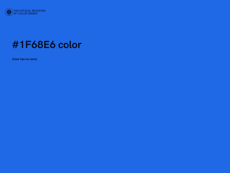 #1F68E6 color image