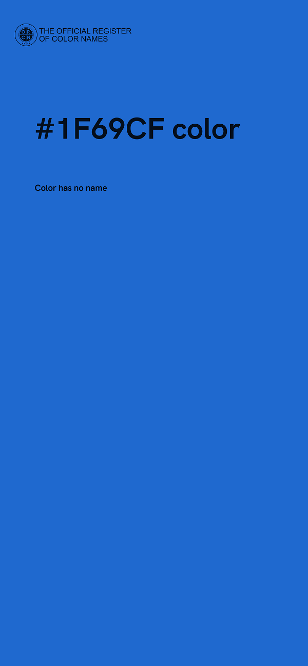 #1F69CF color image