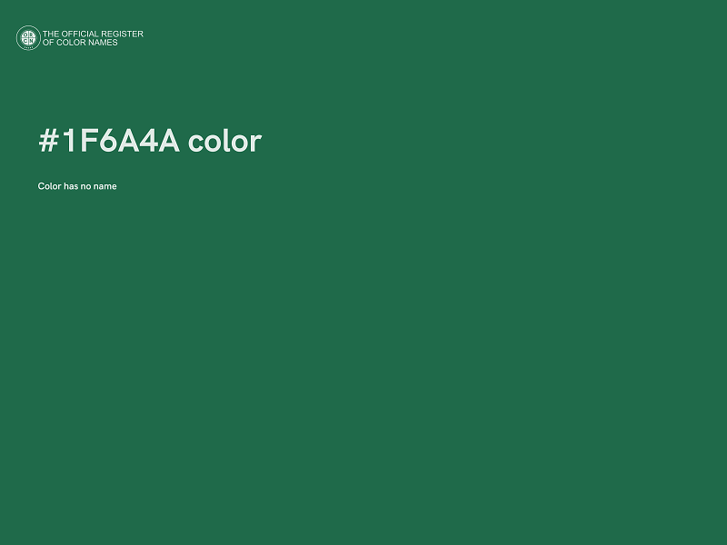 #1F6A4A color image