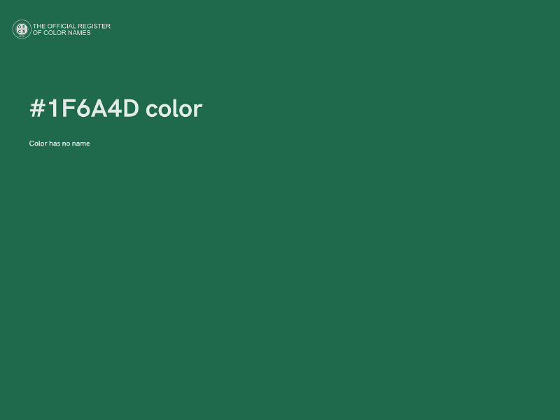 #1F6A4D color image