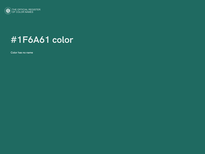 #1F6A61 color image