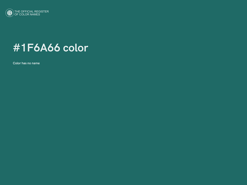 #1F6A66 color image