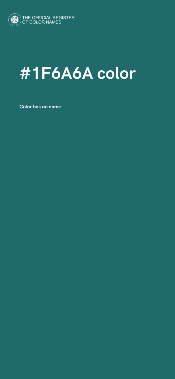 #1F6A6A color image
