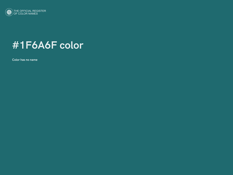 #1F6A6F color image