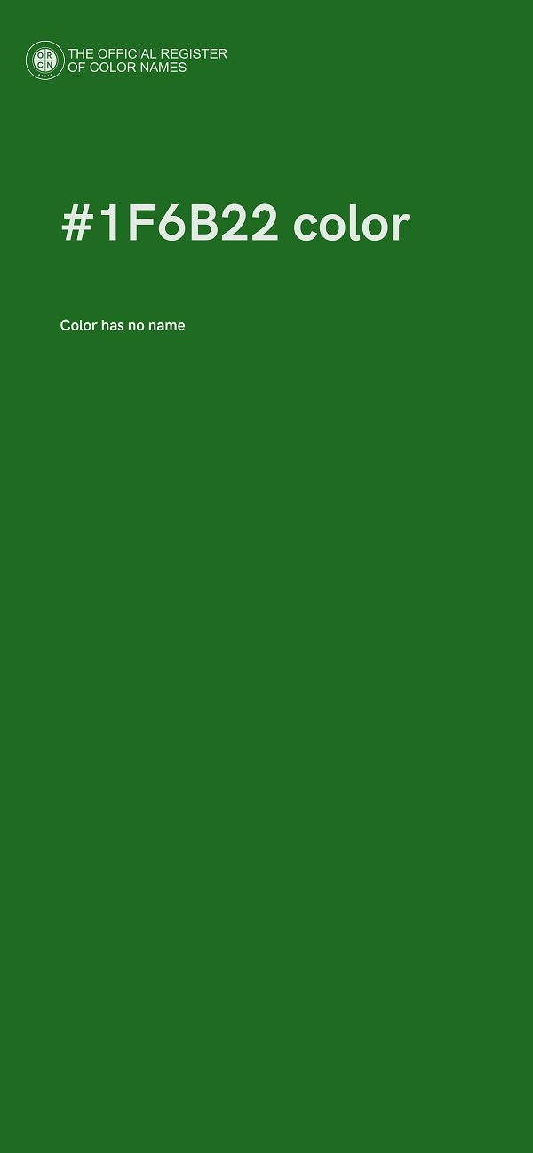 #1F6B22 color image