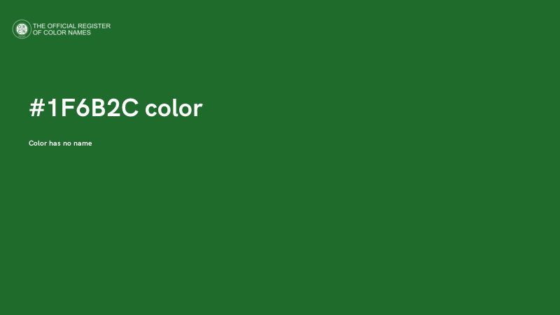 #1F6B2C color image