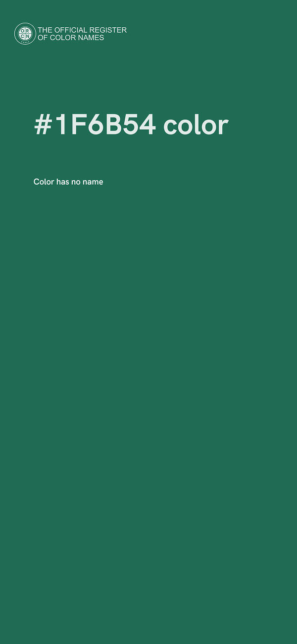 #1F6B54 color image