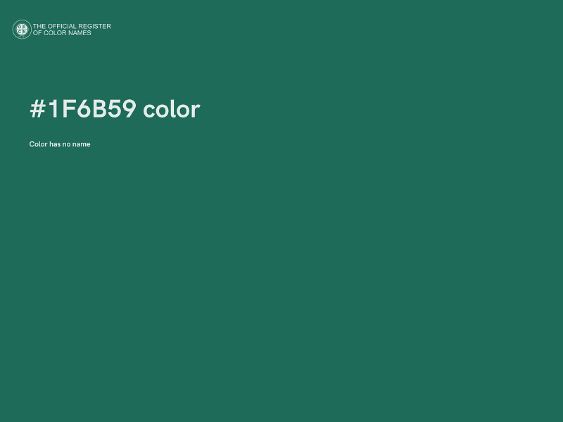 #1F6B59 color image