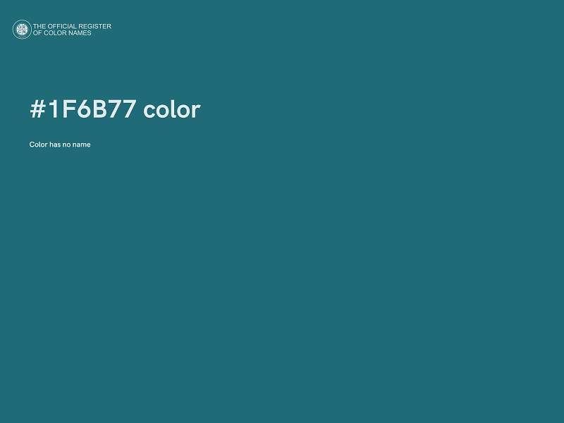 #1F6B77 color image