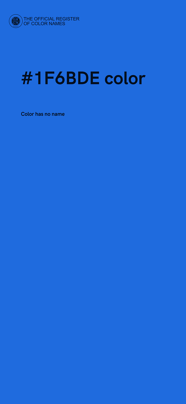#1F6BDE color image
