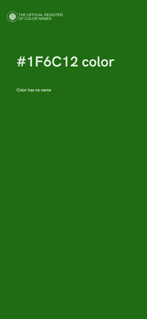 #1F6C12 color image