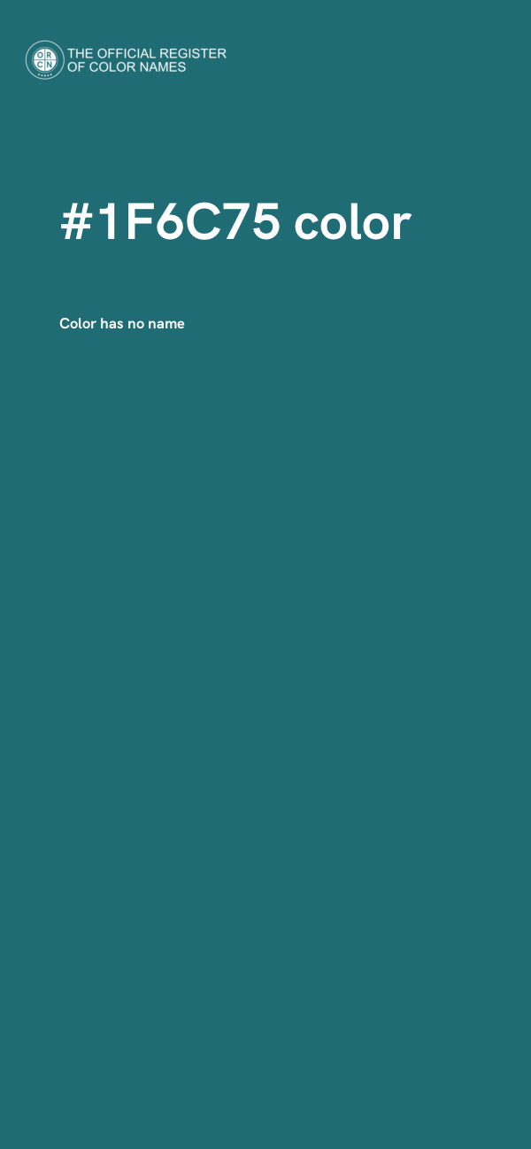 #1F6C75 color image