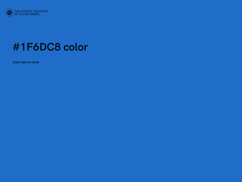 #1F6DC8 color image