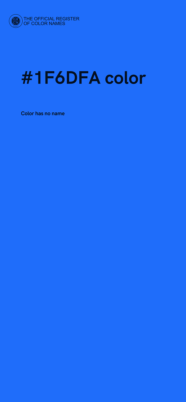 #1F6DFA color image