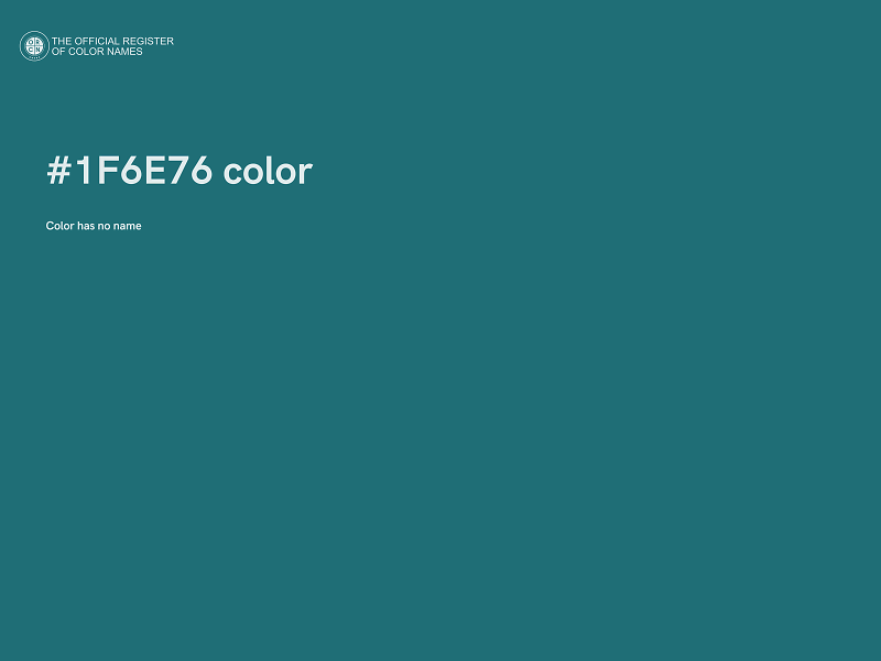 #1F6E76 color image