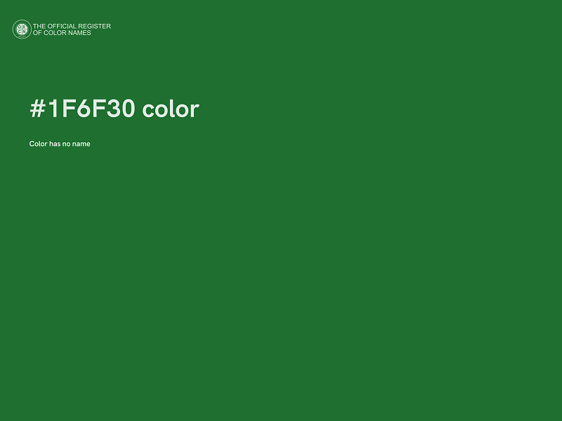 #1F6F30 color image