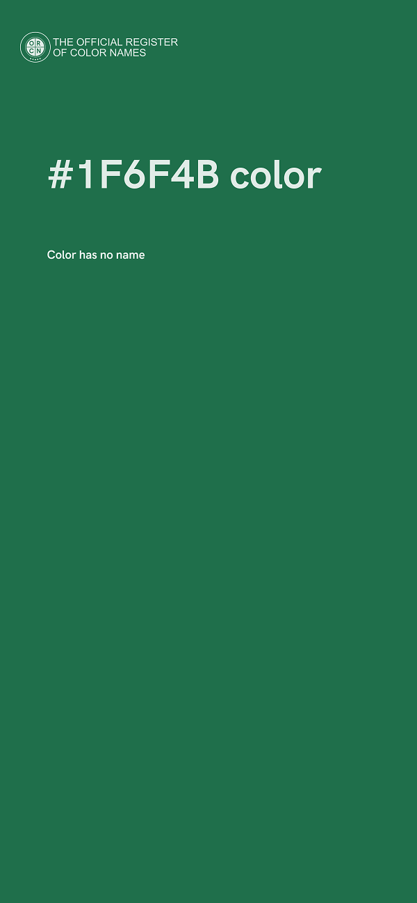 #1F6F4B color image