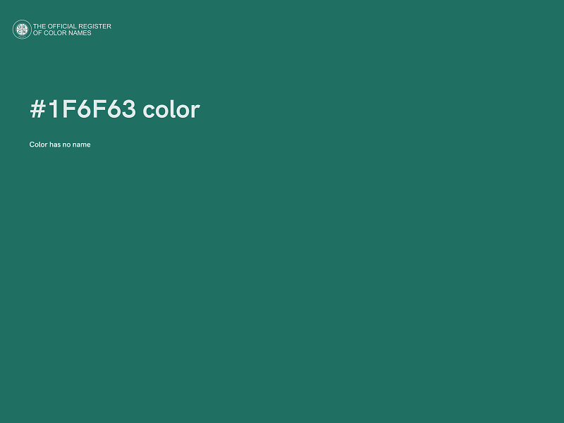 #1F6F63 color image