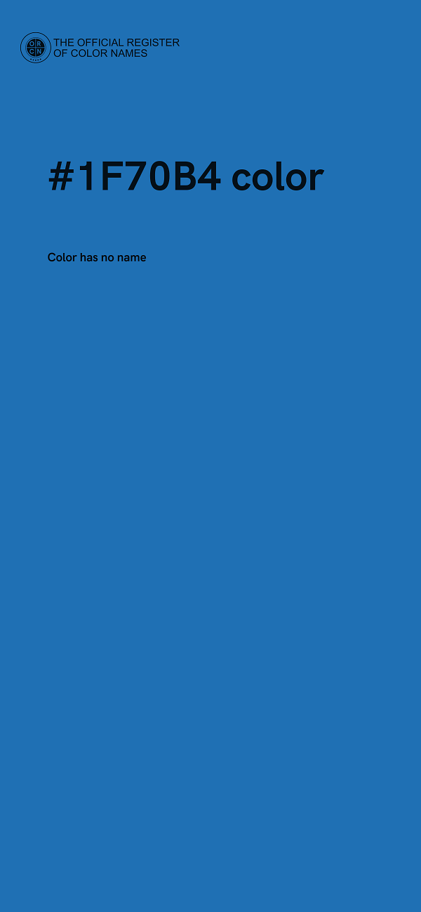 #1F70B4 color image