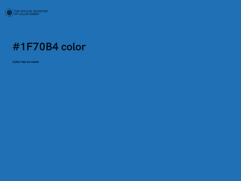 #1F70B4 color image