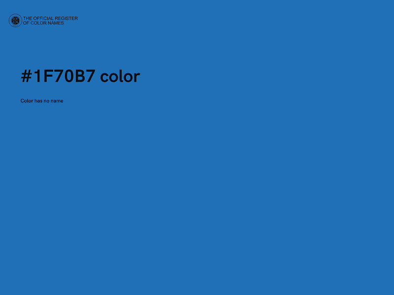 #1F70B7 color image