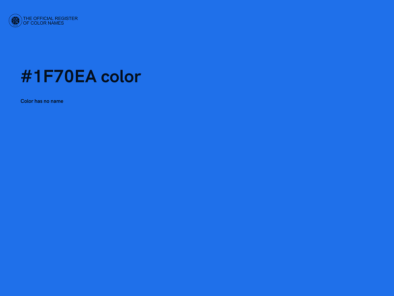 #1F70EA color image