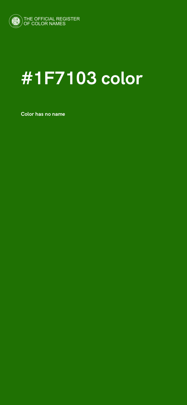 #1F7103 color image
