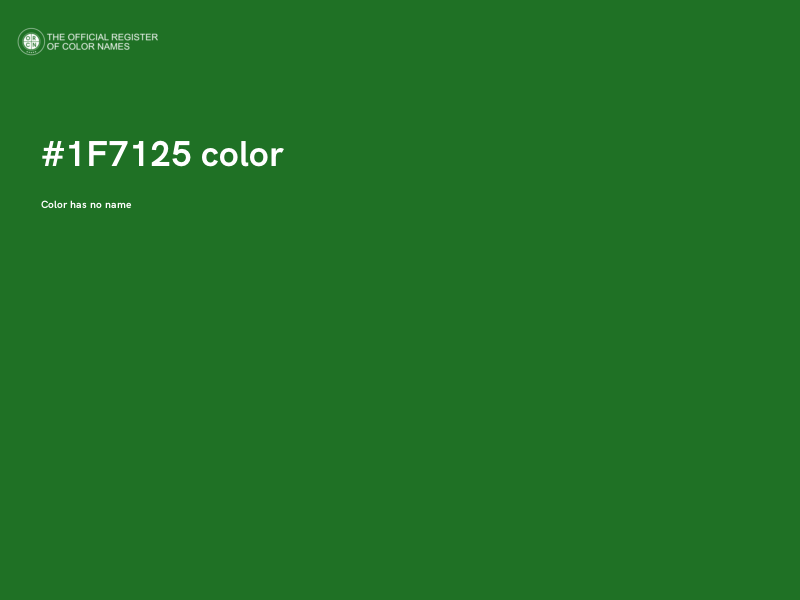 #1F7125 color image