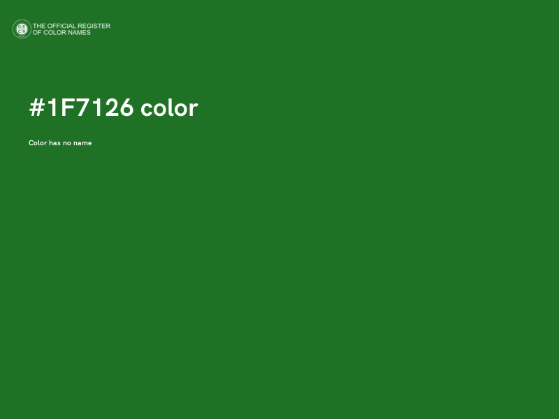 #1F7126 color image