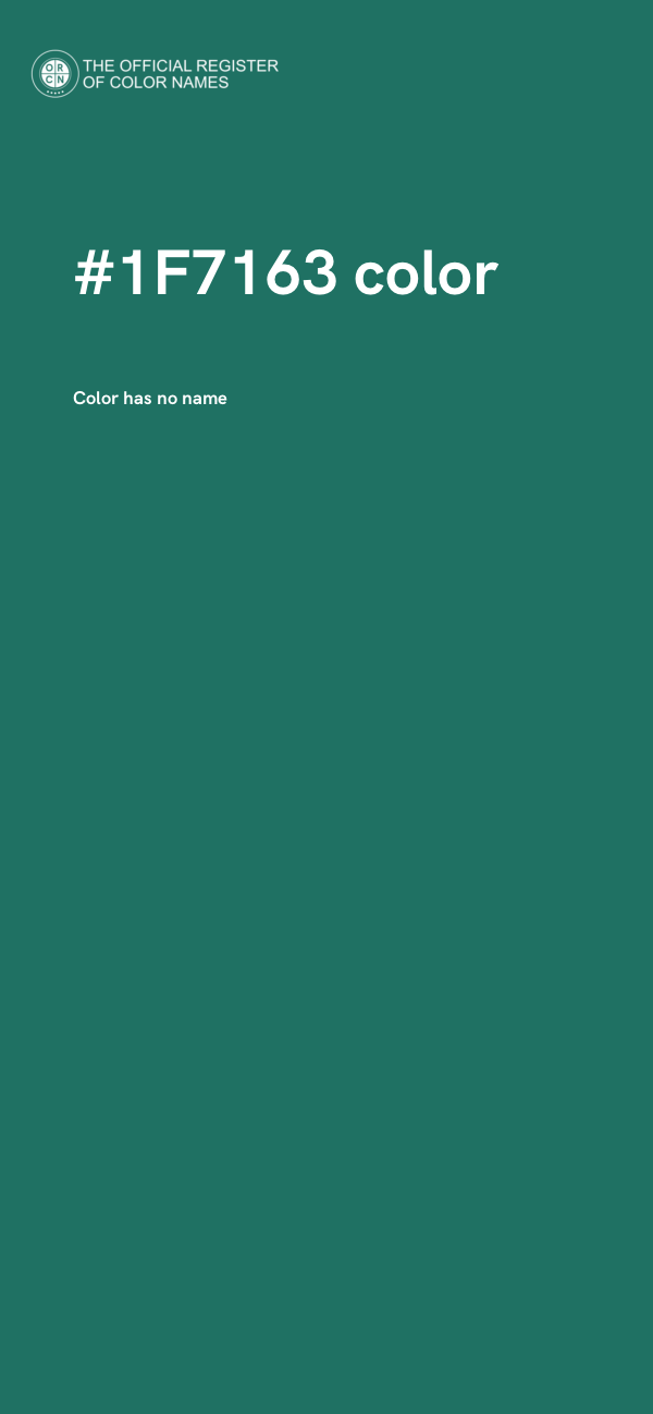 #1F7163 color image