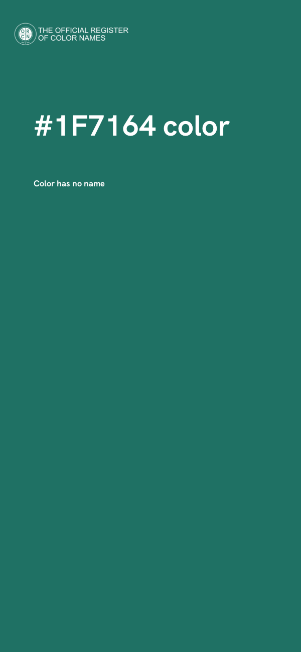 #1F7164 color image