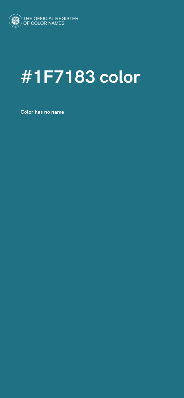 #1F7183 color image