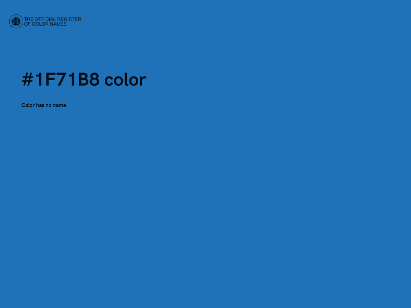 #1F71B8 color image