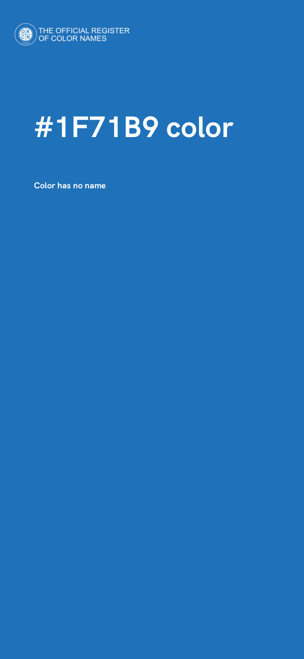 #1F71B9 color image