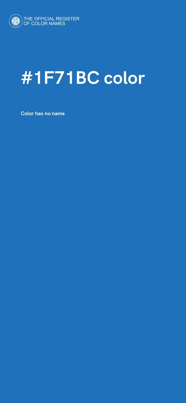 #1F71BC color image