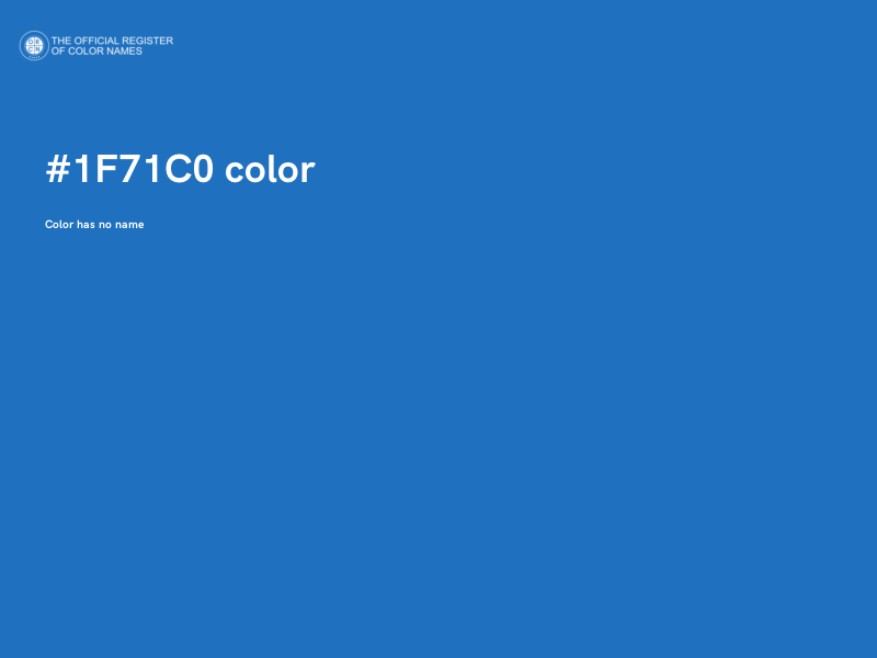 #1F71C0 color image