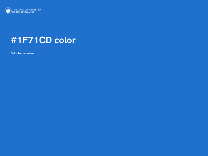 #1F71CD color image