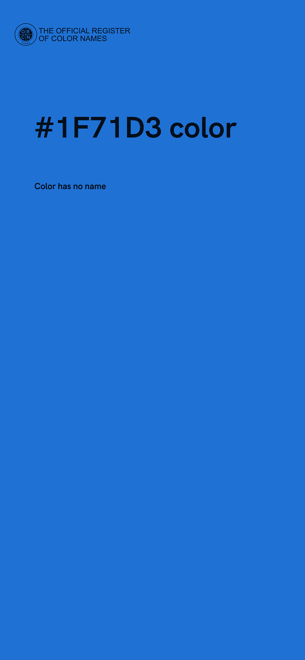 #1F71D3 color image