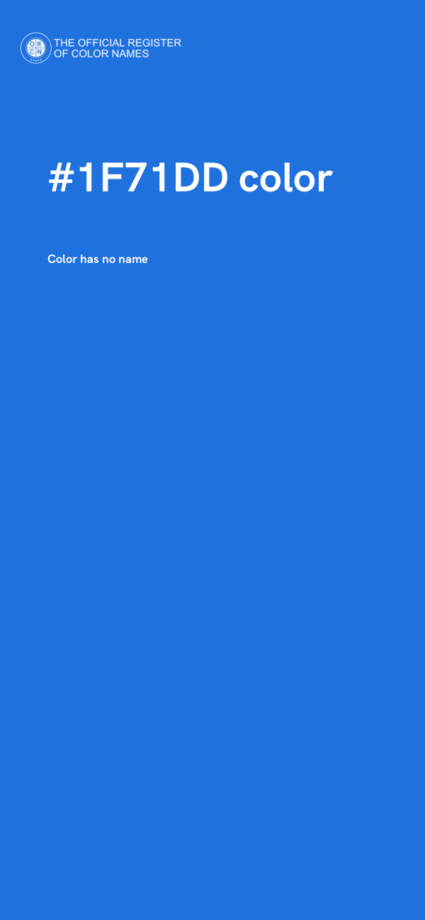 #1F71DD color image