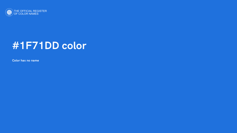 #1F71DD color image