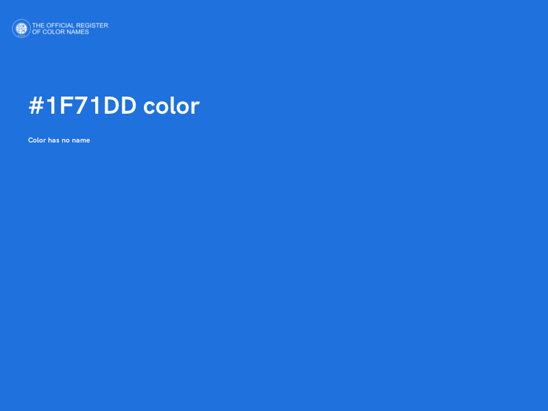 #1F71DD color image