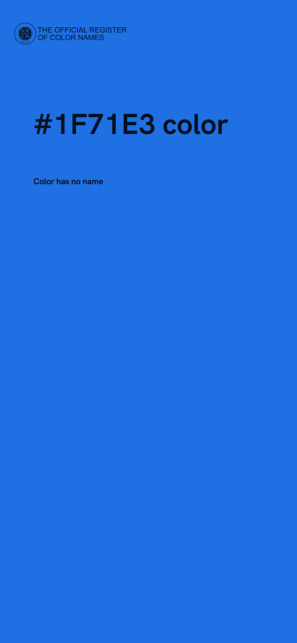 #1F71E3 color image